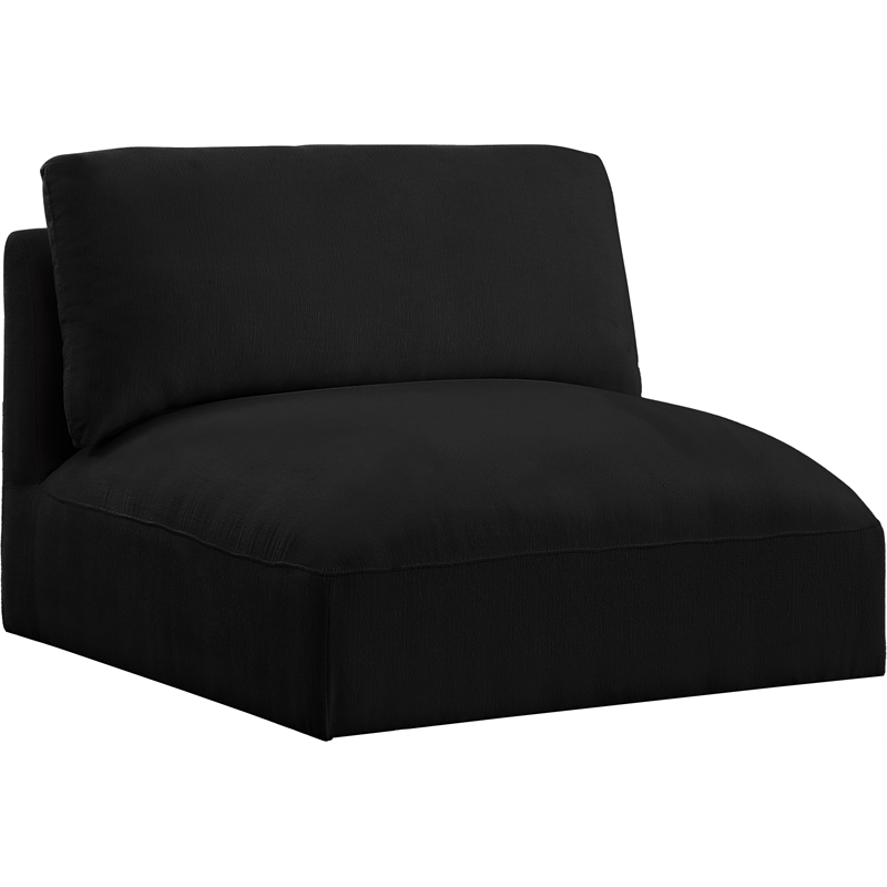 Meridian Furniture Ease Black Fabric Armless