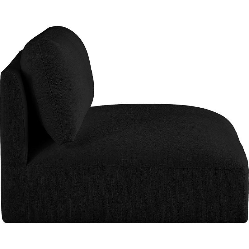 Meridian Furniture Ease Black Fabric Armless