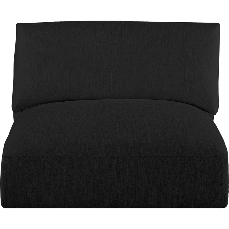Meridian Furniture Ease Black Fabric Armless