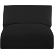 Meridian Furniture Ease Black Fabric Armless