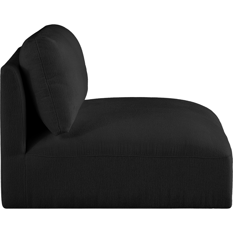 Meridian Furniture Ease Black Fabric Armless