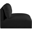 Meridian Furniture Ease Black Fabric Armless