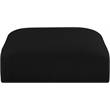 Meridian Furniture Ease Black Fabric Ottoman