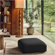Meridian Furniture Ease Black Fabric Ottoman
