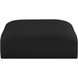 Meridian Furniture Ease Black Fabric Ottoman