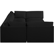 Meridian Furniture Ease Black Fabric Modular Sectional