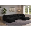 Meridian Furniture Ease Black Fabric Modular Sectional