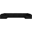 Meridian Furniture Ease Black Fabric Modular Sectional