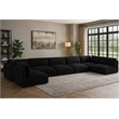 Meridian Furniture Ease Black Fabric Modular Sectional