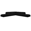 Meridian Furniture Ease Black Fabric Modular Sectional