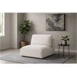 Meridian Furniture Ease Cream Fabric Armless