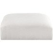 Meridian Furniture Ease Cream Fabric Ottoman