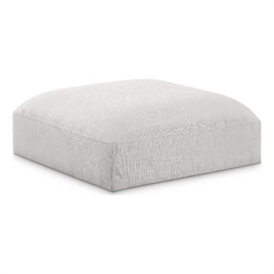 Meridian Furniture Ease Cream Fabric Ottoman