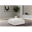 Meridian Furniture Ease Cream Fabric Ottoman
