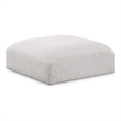 Meridian Furniture Ease Cream Fabric Ottoman