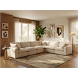 Meridian Furniture Comfy Cream Velvet 6-Pc. Modular Sectional