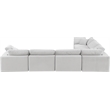 Meridian Furniture Comfy Cream Velvet 6-Pc. Modular Sectional