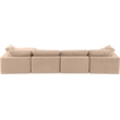 Meridian Furniture Comfy Beige Velvet 5-Pc. Modular Sectional