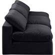 Meridian Furniture Comfy Black Velvet 3-Pc. Modular Sofa