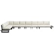 Meridian Furniture Maldives Cream Water Resisting Outdoor Modular Sectional