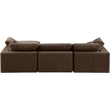 Meridian Furniture Comfy Brown Velvet 4-Pc. Modular Sectional