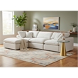 Meridian Furniture Comfy Cream Velvet 4-Pc. Modular Sectional