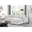 Meridian Furniture Comfy Cream Velvet 4-Pc. Modular Sectional