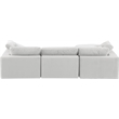 Meridian Furniture Comfy Cream Velvet 4-Pc. Modular Sectional