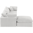 Meridian Furniture Comfy Cream Velvet 4-Pc. Modular Sectional