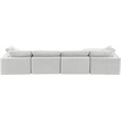 Meridian Furniture Comfy Cream Velvet 5-Pc. Modular Sectional
