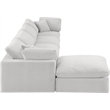 Meridian Furniture Comfy Cream Velvet 5-Pc. Modular Sectional