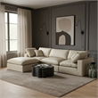 Meridian Furniture Comfy Cream Vegan Leather 4-Pc. Modular Sectional