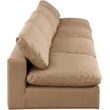 Meridian Furniture Comfy Tan Vegan Leather 4-Pc. Modular Sofa