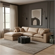 Meridian Furniture Comfy Tan Vegan Leather 4-Pc. Modular Sectional
