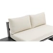 Meridian Furniture Maldives Cream Water Resisting Outdoor Modular Sectional
