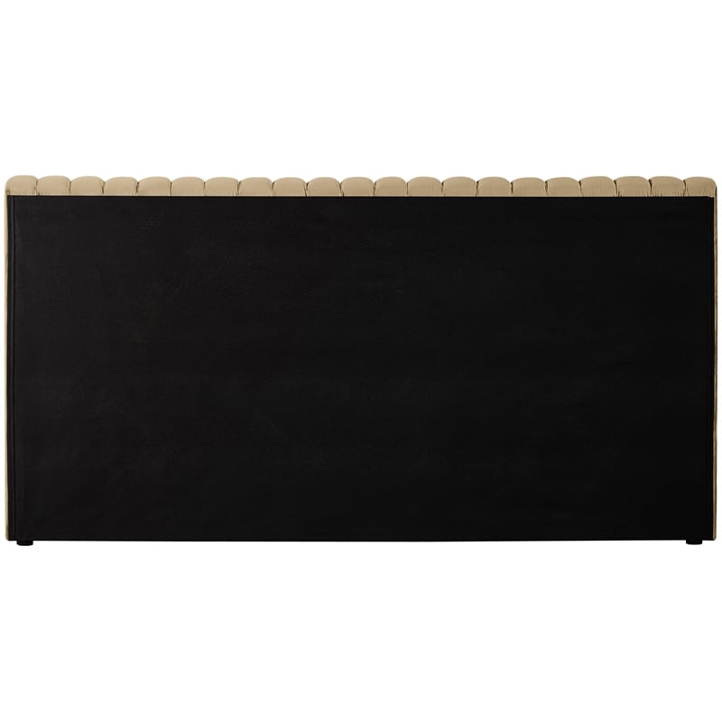 Meridian Furniture Nico Camel Velvet Full Bed