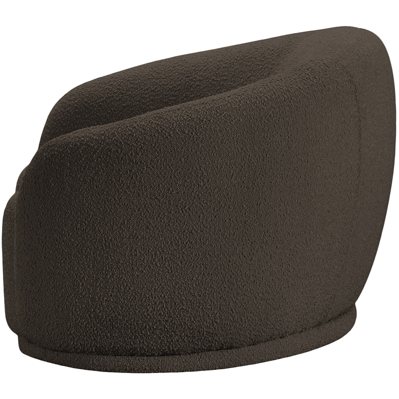 Meridian Furniture Hyde Brown Boucle Fabric Chair