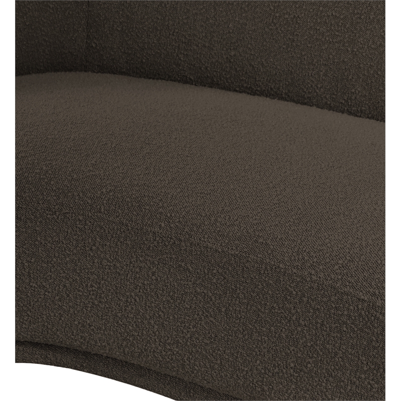 Meridian Furniture Hyde Brown Boucle Fabric Chair