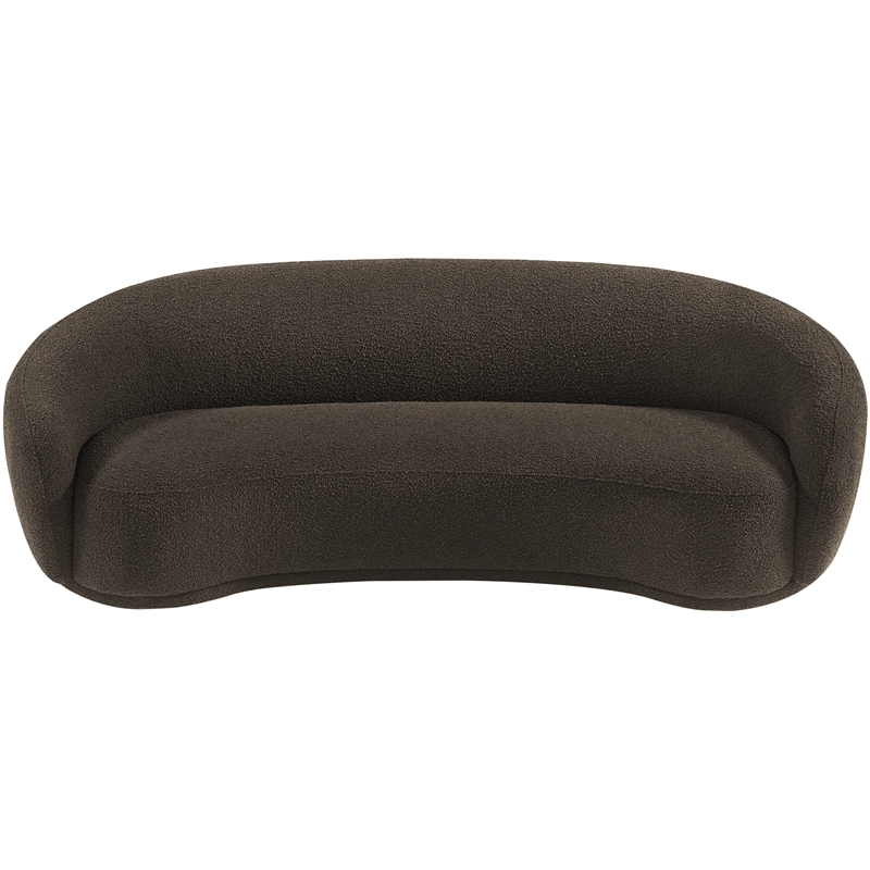 Meridian Furniture Hyde Brown Boucle Fabric Sofa