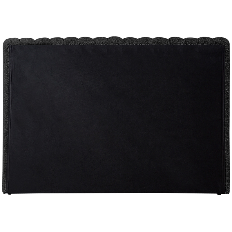Meridian Furniture Nash Black Boucle Fabric Twin Bed