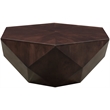 Meridian Furniture Diamante Brown Oak Veneer Coffee Table