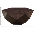 Meridian Furniture Diamante Brown Oak Veneer Coffee Table