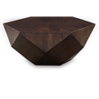 Meridian Furniture Diamante Brown Oak Veneer Coffee Table