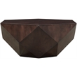 Meridian Furniture Diamante Brown Oak Veneer Coffee Table