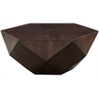 Meridian Furniture Diamante Brown Oak Veneer Coffee Table