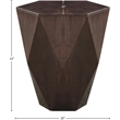 Meridian Furniture Diamante Brown Oak Veneer End Table