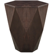 Meridian Furniture Diamante Brown Oak Veneer End Table