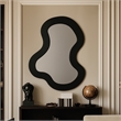 Meridian Furniture Oblique Black Mirror