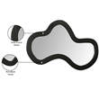 Meridian Furniture Oblique Black Mirror