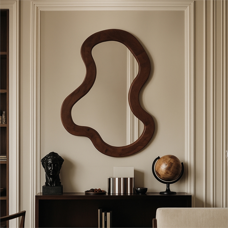 Meridian Furniture Oblique Brown Mirror